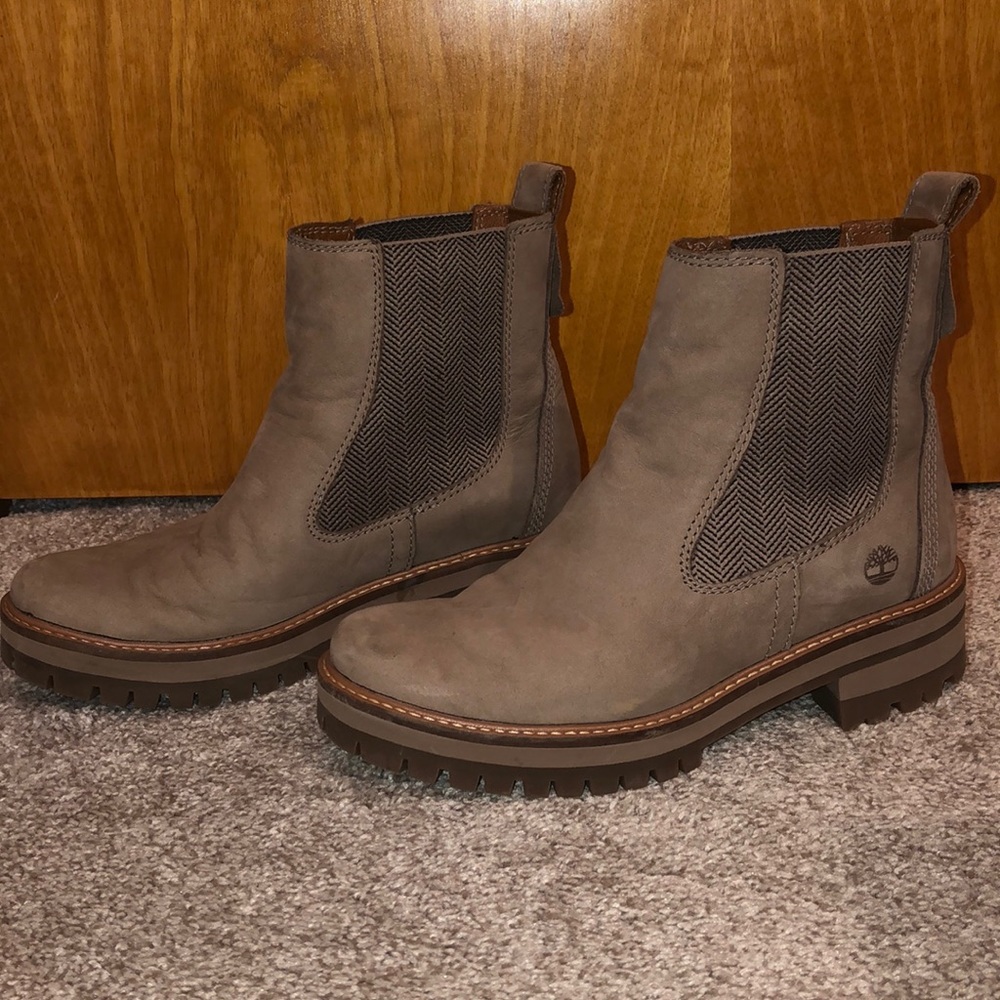 Timberland Suede No Lace Boots Size 7